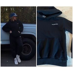 Talentless Black Hoodie in Phantom Size XS